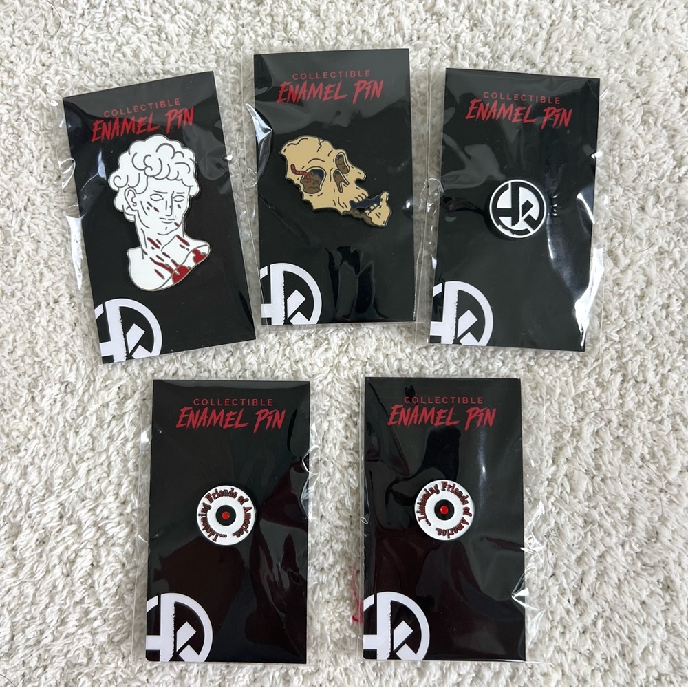 Lot of 5 Hunt A Killer Game Collectible Enamel Pins